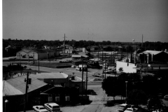 Pictured is the view looking south from City Hall roof. Roach Feed and Seed is in the foreground to the left.