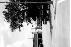 Intersection of Sixth and State Streets looking ssouth. Antiques store on the right, square on the left, early 1990's.
