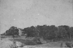 G.W. James Farm barn, looking from creek