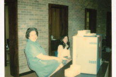 Inside the Garland Library in the 1970's